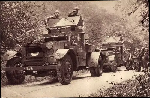 Ak Autos Mitrailleuses de Cavalerie, Französische Panzerwagen
