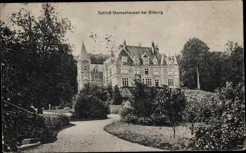 Ak Merkeshausen Oberpierscheid in der Eifel, Schloss Merkeshausen