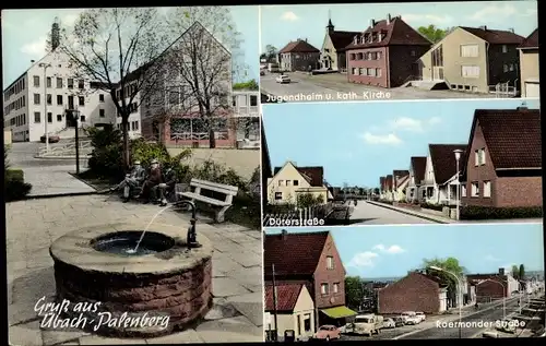 Ak Übach Palenberg Nordrhein Westfalen, Jugendheim und kath. Kirche, Roermonder Straße