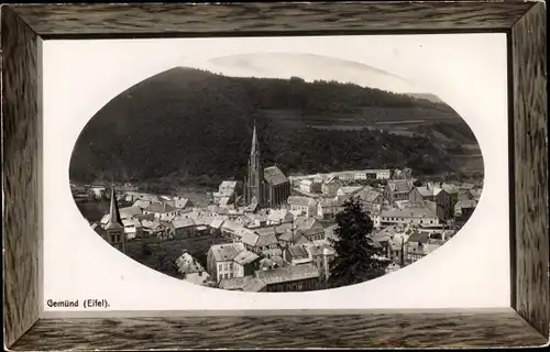 Passepartout Ak Gemünd Schleiden in der Eifel, Gesamtansicht