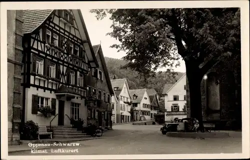 Ak Oppenau im Schwarzwald, Straßenpartie