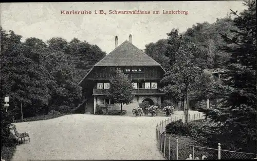 Ak Karlsruhe in Baden, Schwarzwaldhaus am Lauterberg