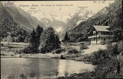 Ak Oberstdorf im Oberallgäu, Christlessee im Spielmannsautal
