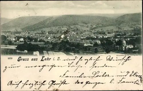 Ak Lahr im Schwarzwald Baden, Gesamtansicht