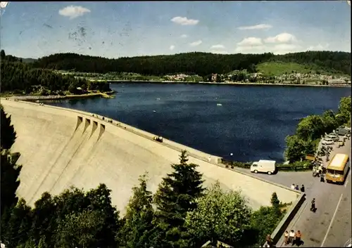 Ak Titisee Neustadt im Breisgau Hochschwarzwald, Sperrmauer des Schluchtseestauwerkes