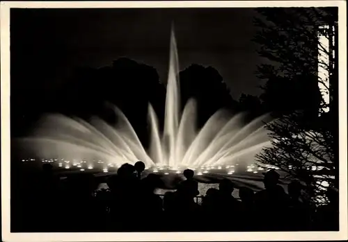 Ak Hamburg Mitte Neustadt, Gartenbau Ausstellung 1953, Wasserlichtkonzert