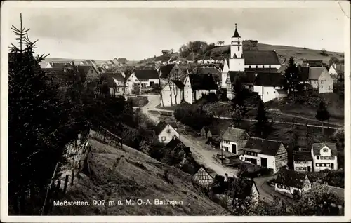 Ak Meßstetten im Zollernalbkreis, O. A. Balingen, Ort, Kirche