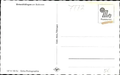 Ak Unteruhldingen Uhldingen Mühlhofen am Bodensee, Ortsansicht