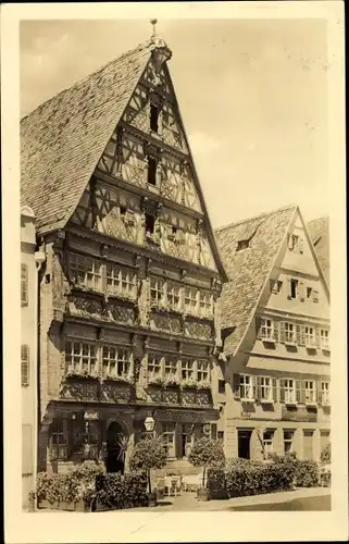 Ak Dinkelsbühl in Mittelfranken, Deutsches Haus