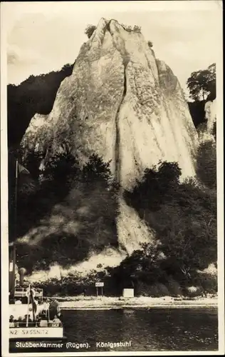 Ak Stubbenkammer Sassnitz auf Rügen, Königstuhl