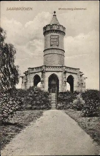 Ak Saarbrücken im Saarland, Winterbergdenkmal