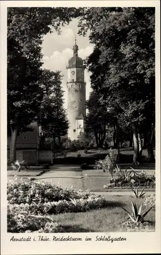Ak Arnstadt in Thüringen, Neideckturm im Schlossgarten