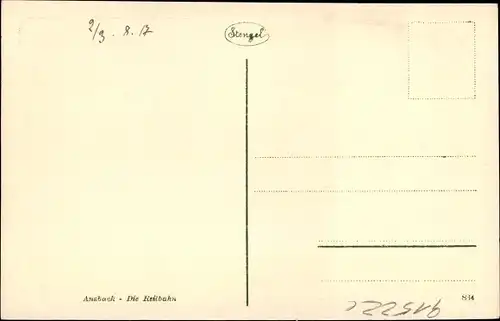 Ak Ansbach in Mittelfranken Bayern, Reitbahn, Stadtbild