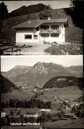 Ak Tiefenbach Oberstdorf im Oberallgäu, Fremdenheim, Ort mit Umgebung