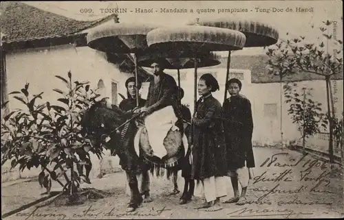 Ak Tonkin Vietnam, Mandarin a quatre parapluies, Tong Doc de Hanoi
