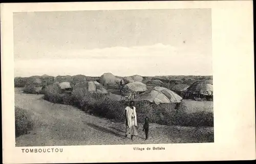 Ak Timbuktu Mali, Village de Ballahs, Dorf, Zelte, Hütten