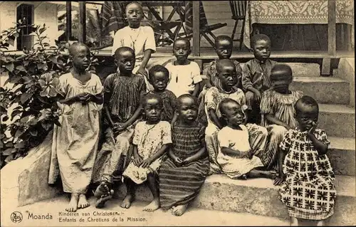 Ak Moanda DR Kongo Zaire, Enfants de Chretiens de la Mission