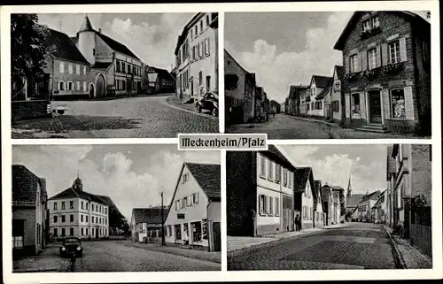 Ak Meckenheim in der Pfalz, Straßenpartien