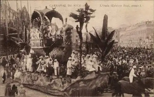 Ak Nice Nizza Alpes Maritimes, Carnaval, L'Oasis