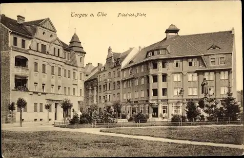 Ak Torgau an der Elbe Nordsachsen, Friedrichplatz