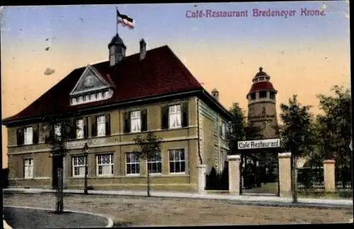 Ak Bredeney Essen im Ruhrgebiet, Cafe Restaurant Bredeneyer Krone