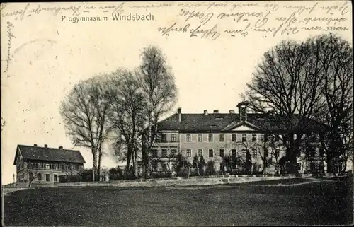 Ak Windsbach Mittelfranken, Progymnasium