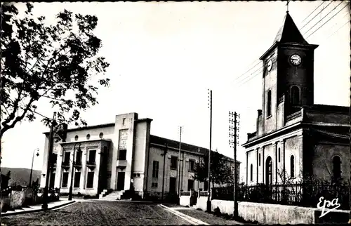 Ak Bouira Algerien, L'Eglise, Hotel de Ville