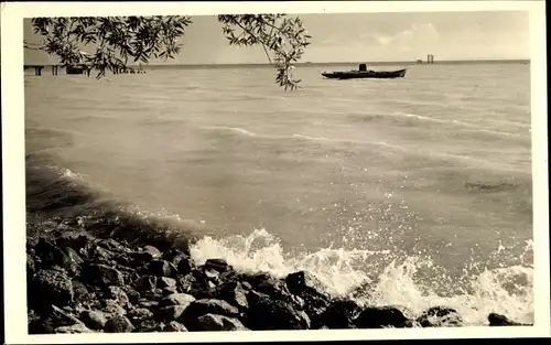 Ak Friedrichshafen am Bodensee, Partie am See