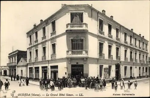 Ak Oudjda Oujda Marokko, Le Grand Hotel Simon