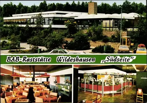 Ak Dötlingen in Oldenburg, Bundesautobahnraststätte Wildeshausen Südseite