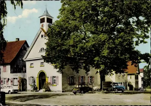 Ak Brackenheim an der Zaber, Obertor mit Friedenslinde