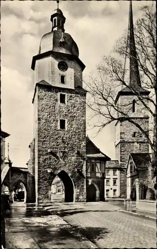 Ak Arnstadt in Thüringen, Riedturm und Jakobsturm