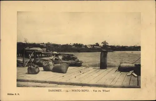 Ak Porto Novo Dahomey Benin, Vue du Wharf