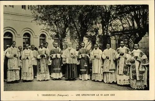 Ak Tananarive Madagaskar, Une Ordination le 10 Juin 1933, Missionar