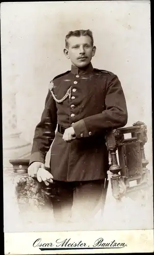 CdV Deutscher Soldat in Uniform, Portrait