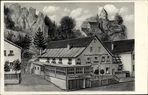 Ak Pottenstein in Oberfranken, Gasthaus und Metzgerei Joseph Koll