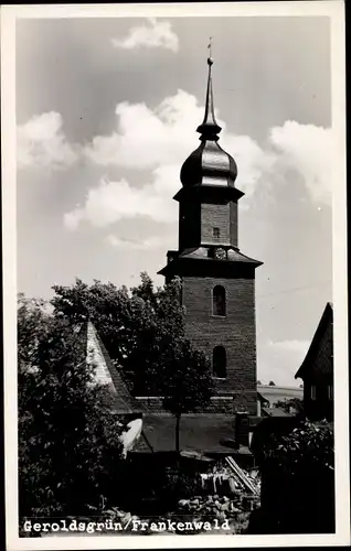 Foto Ak Geroldsgrün im Frankenwald Oberfranken, Kirche