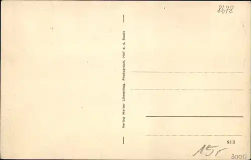 Ak Bernstein Schwarzenbach am Wald Oberfranken, Gasthof zum Frankenwald, Wilde Rodachthal