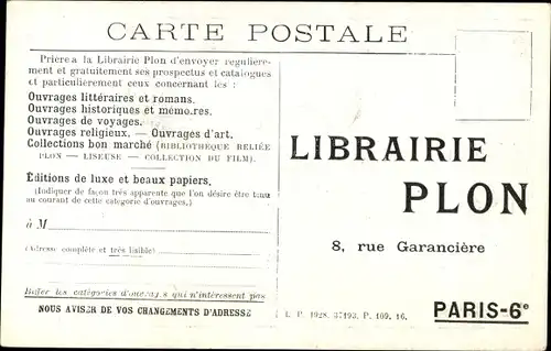 Ak Schriftsteller Georges Bernanos, Portrait, Sous le soleil de Satan, L'Imposture, la Joie