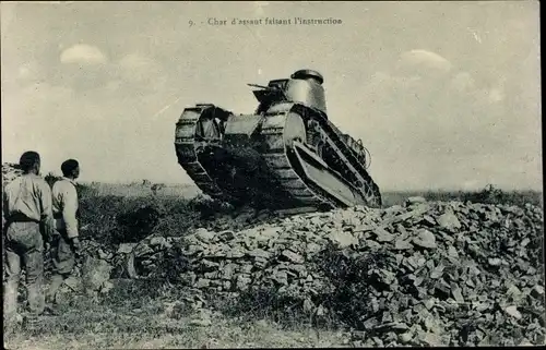 Ak Char d'assaut faisant l'instruction, Französischer Panzer