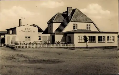 Ak Neuendorf Insel Hiddensee in der Ostsee, Café Stranddistel