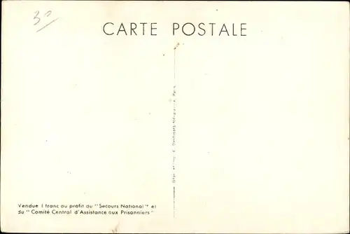 Ak Général Philippe Pétain, Je fais à la France le don de ma personne