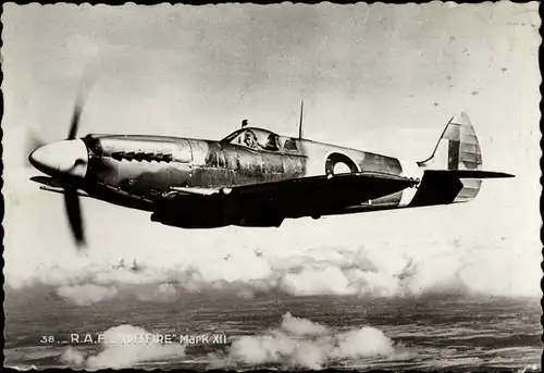 Ak Britisches Kampfflugzeug, Royal Air Force, Spitfire Mark XII