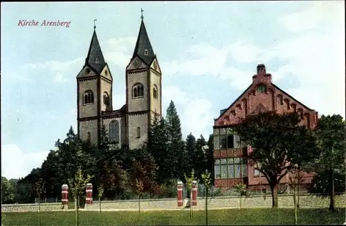 Ak Arenberg Koblenz am Rhein, Kirche