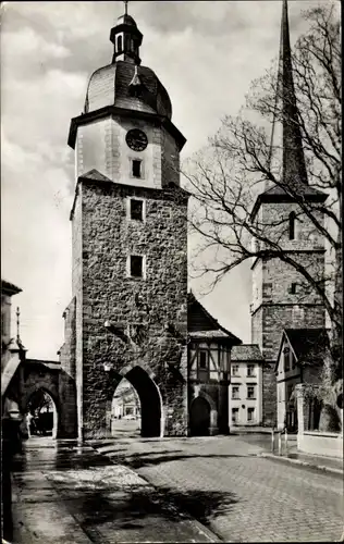 Ak Arnstadt in Thüringen, Riedturm und Jakobsturm