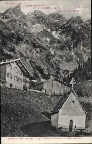 Ak Oberstdorf im Oberallgäu Schwaben, Einödsbach