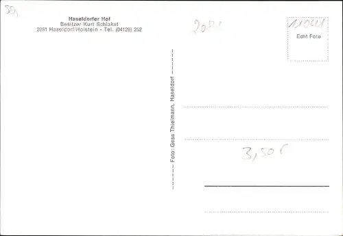 Ak Haseldorf in Holstein, Haseldorfer Hof
