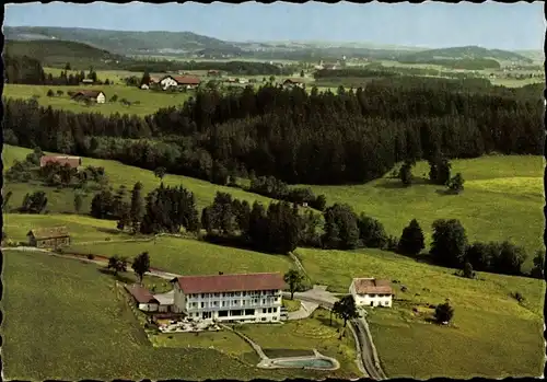 Ak Maierhöfen im Allgäu, Iberg-Hotel aus der Vogelschau