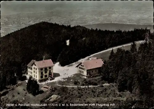 Ak Badenweiler im Schwarzwald, Hotel Hochblauen, Luftbild