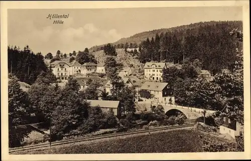 Ak Breitnau im Schwarzwald, Höllental, Hölle